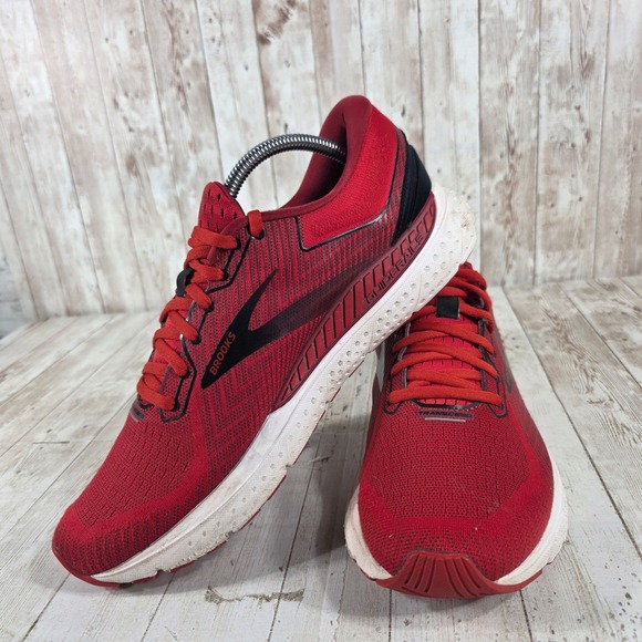 Brooks Transcend 7 Men's Red Running Shoes Athletic Sneakers Size 10.5 - Picture 5 of 8